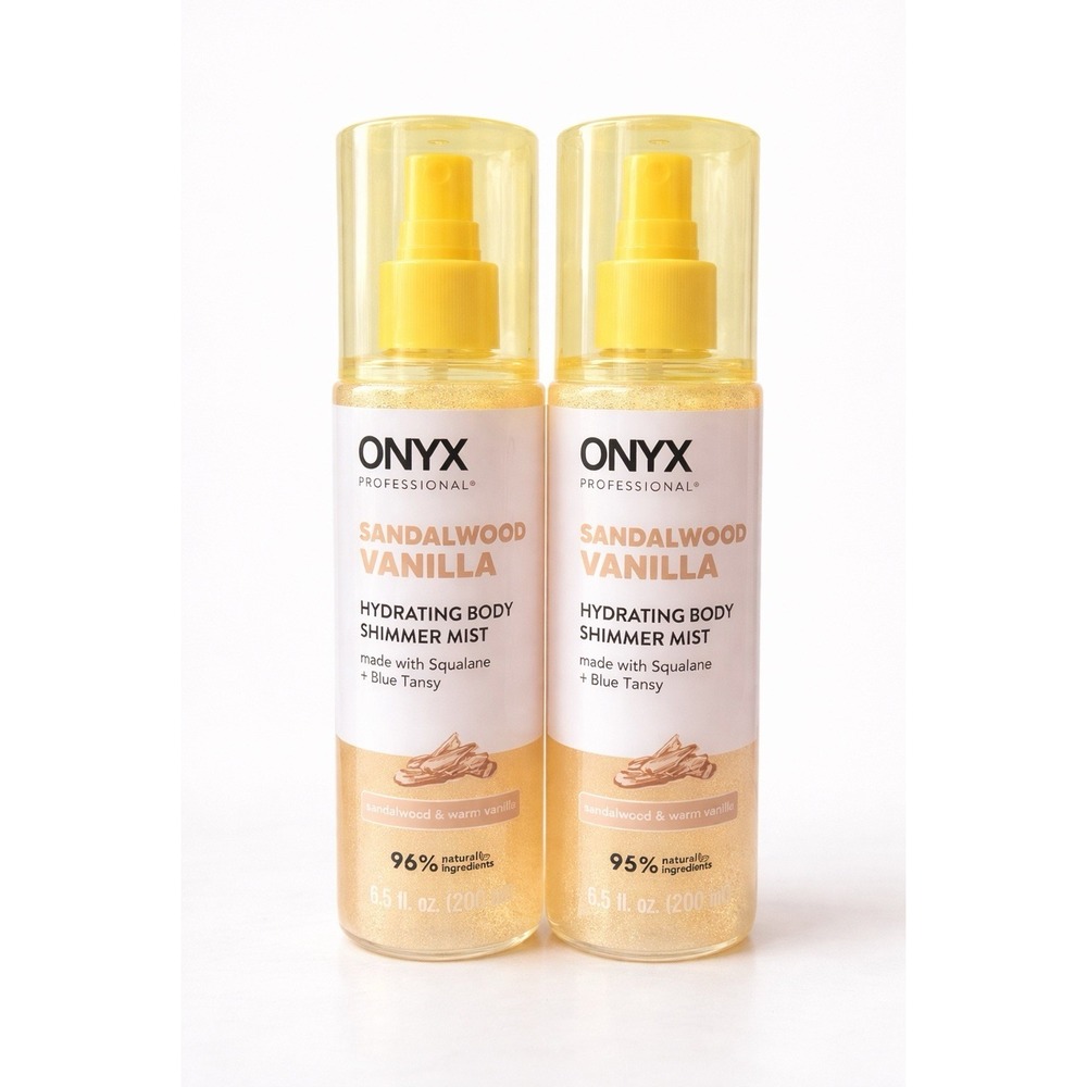 TWO ONYX Professional Sandalwood Vanilla Hydrating Body Shimmer Mist